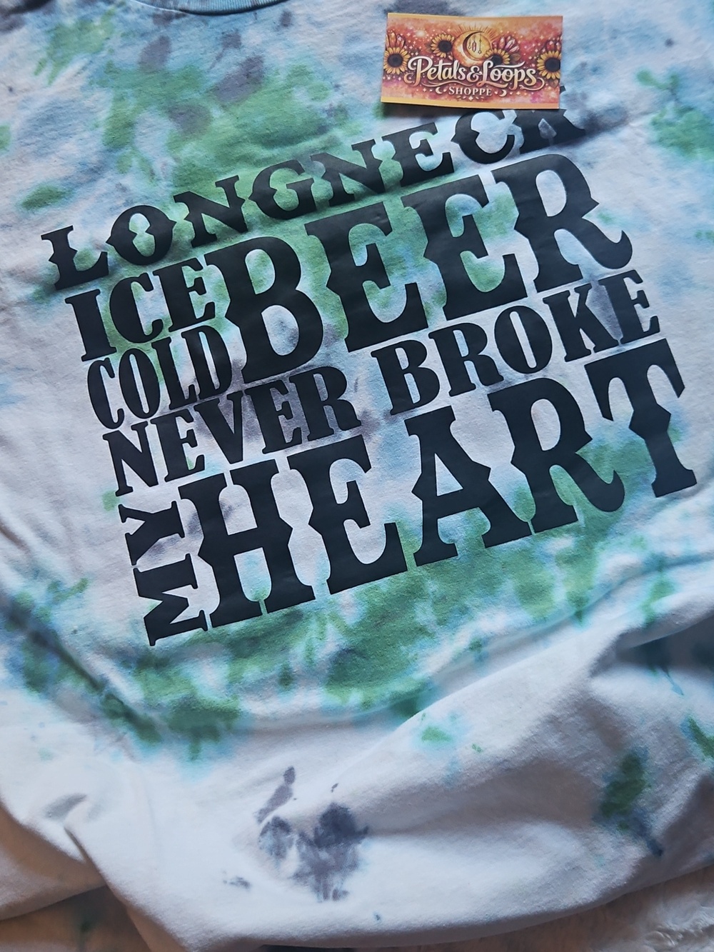 George Tie-Dye Short Sleeve Tee - Green and Blue